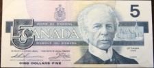5 Dollars 1986 Canada