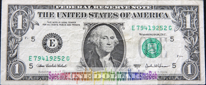 1 Dollar 2003 USA 100 Francs belgique
