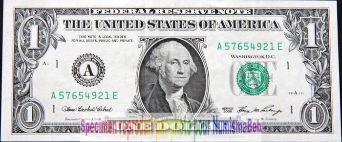 1 Dollar 2009 USA 100 Francs belgique