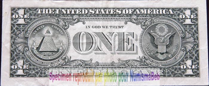 1 Dollar 2003 USA 100 Francs Belgique