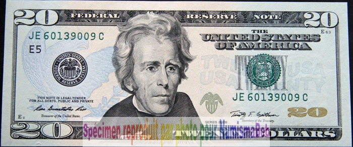 20 Dollars 2009 USA