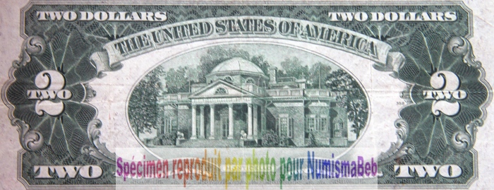 2 Dollars Rouge USA 2 Dollars Rouge USA