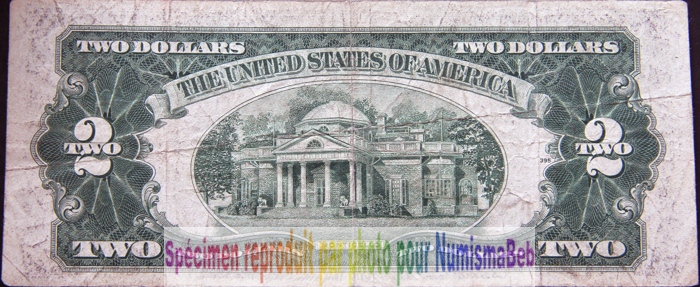 2 Dollars Rouge USA 2 Dollars Rouge USA
