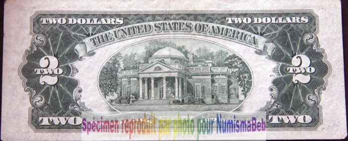 2 Dollars Rouge USA 2 Dollars Rouge USA
